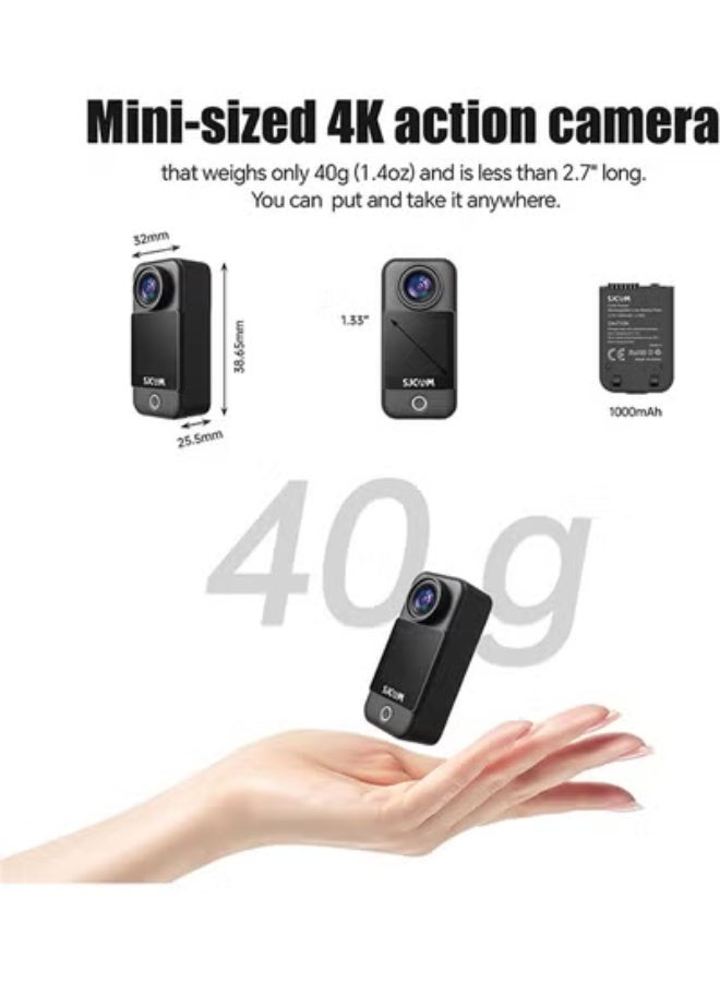 SJCAM C300 4K30fps Action Camera 5GWIFI Sport Camera with Touch Screen 8xZoom 96ft Underwater Camera Accessories Kit for Outdoors Activities - Image 2